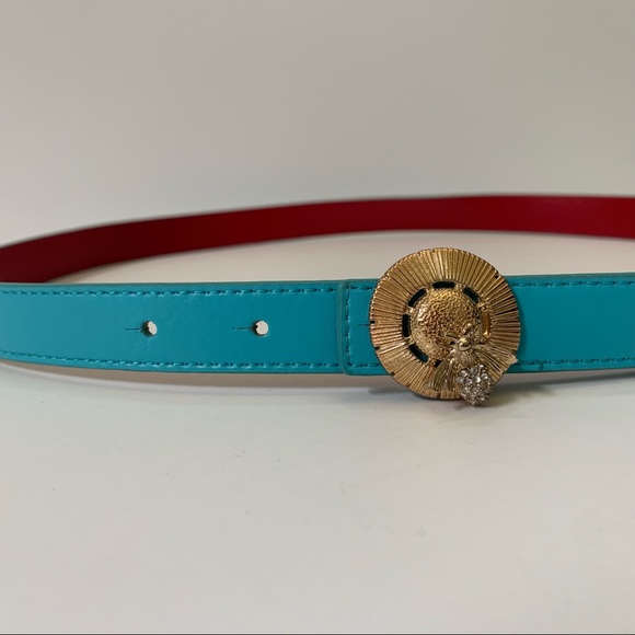 Talbots Accessories - NWT Reversible Blue Red Bee Belt